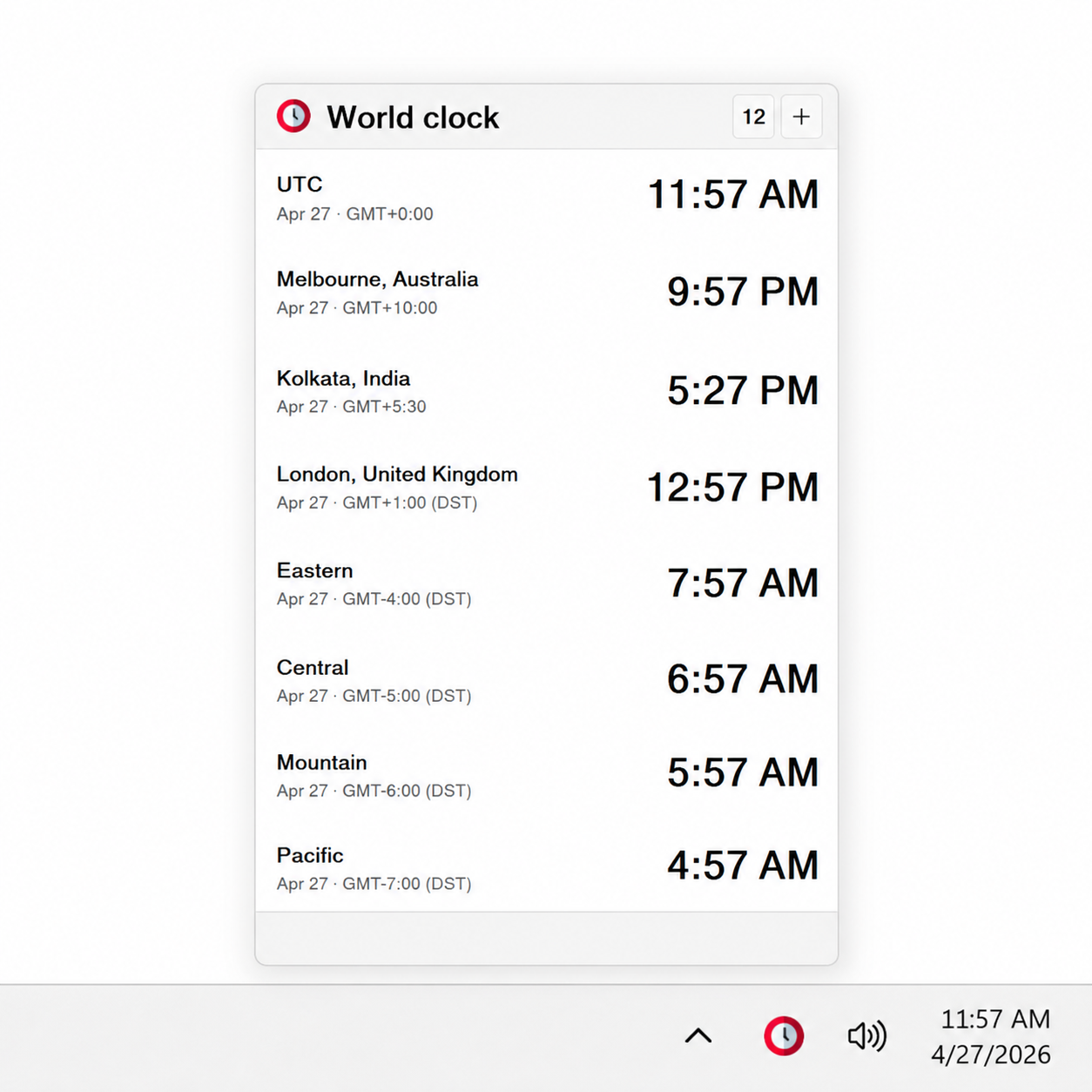 World Clock